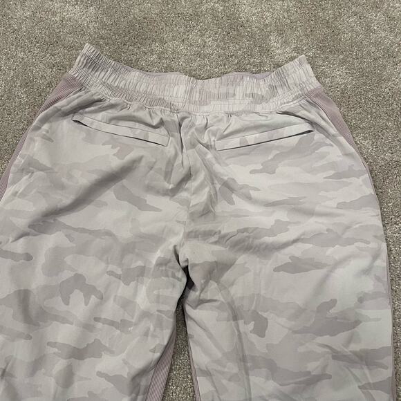 Athleta Women's Pull On Streth Brookyn Lined Jogger Purple Camo Size 8 - Picture 7 of 11